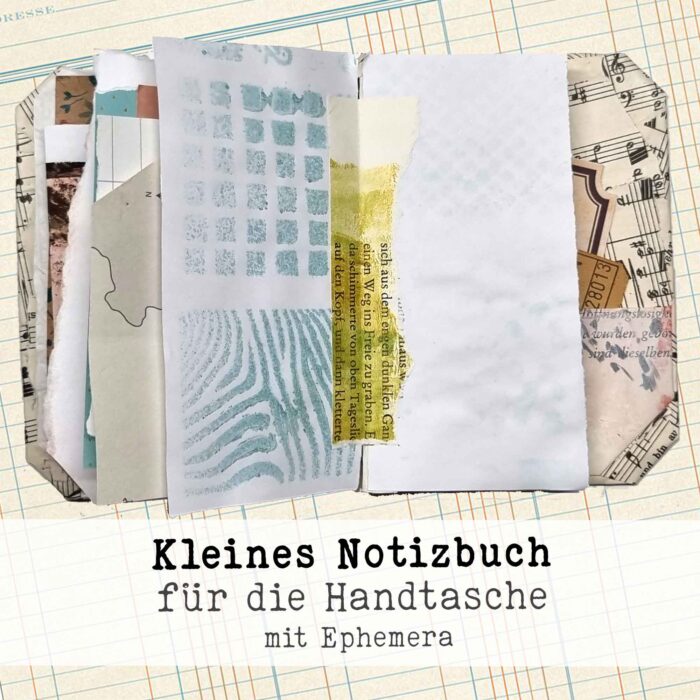 Kleines Notizbuch, handgefertigt – Bild 5