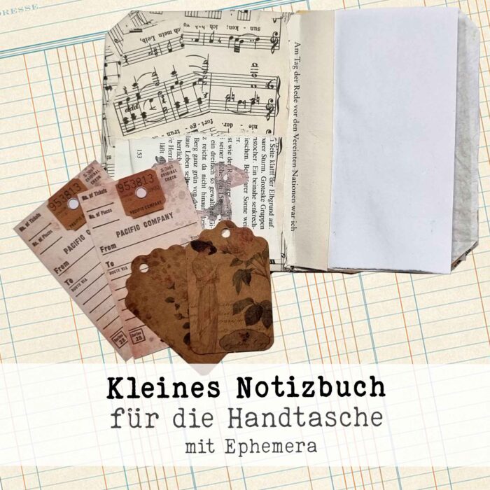 Kleines Notizbuch, handgefertigt – Bild 3