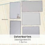 Fünf handgefertigte Osterkarten – Bild 4