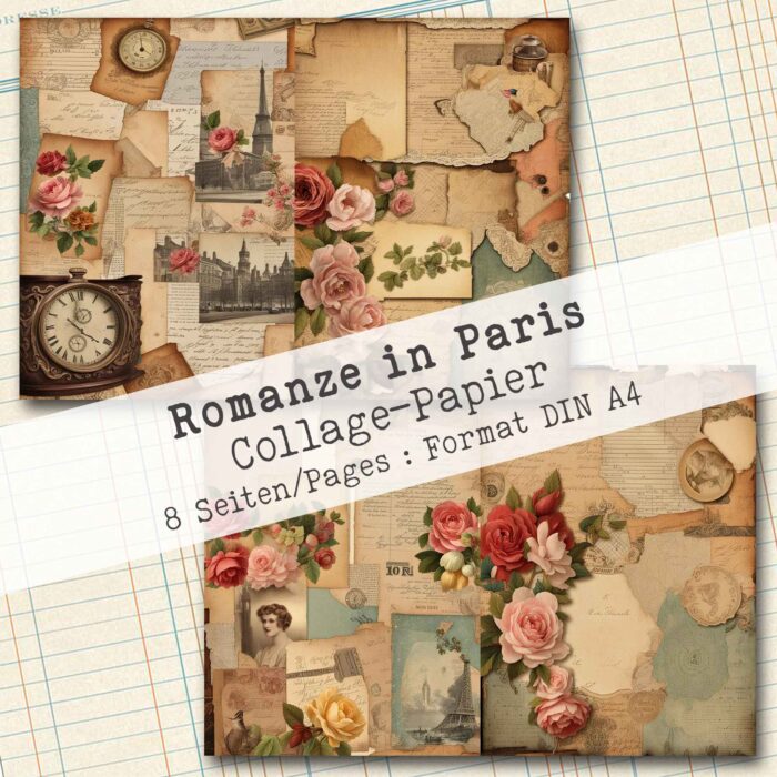 Romanze in Paris, Collage-Papier, 8 Seiten [Digital] – Bild 6