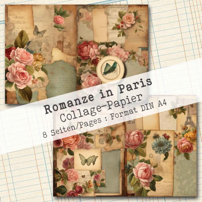 Romanze in Paris, Collage-Papier, 8 Seiten [Digital] – Bild 3