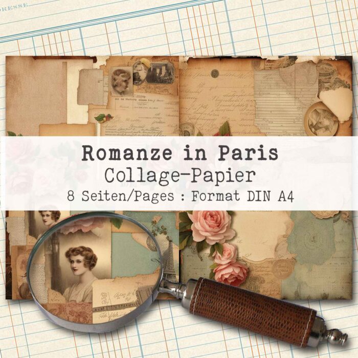 Romanze in Paris, Collage-Papier, 8 Seiten [Digital] – Bild 2
