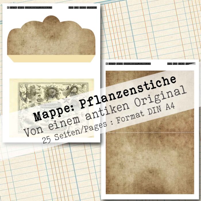 Mappe mit antiken Pflanzenstichen in 2 Größen, 25 Seiten [Digital] – Bild 9
