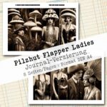 Pilzhut Flapper Ladies, Journal Verzierung, 8 Seiten [Digital] – Bild 5