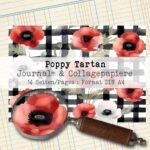 Poppy Tartan, Journal- & Collagepapiere, 14 Seiten [Digital] – Bild 2