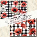 Poppy Tartan, Journal- & Collagepapiere, 14 Seiten [Digital] – Bild 7