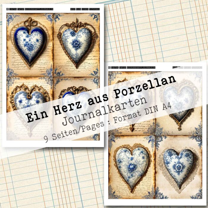 Ein Herz aus Porzellan, Journal Karten, 9 Seiten [Digital] – Bild 4