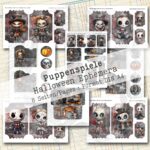 Puppenspiele, Halloween Ephemera, 8 Seiten [Digital]