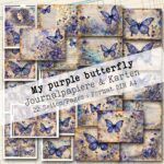 My purple butterfly, Journalpapiere & Karten, 22 Seiten [Digital]