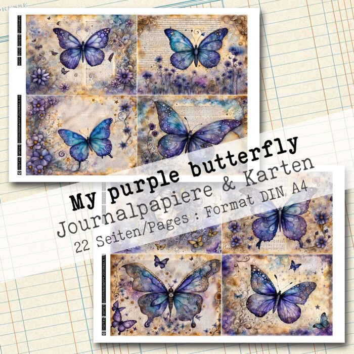 My purple butterfly, Journalpapiere & Karten, 22 Seiten [Digital] – Bild 12