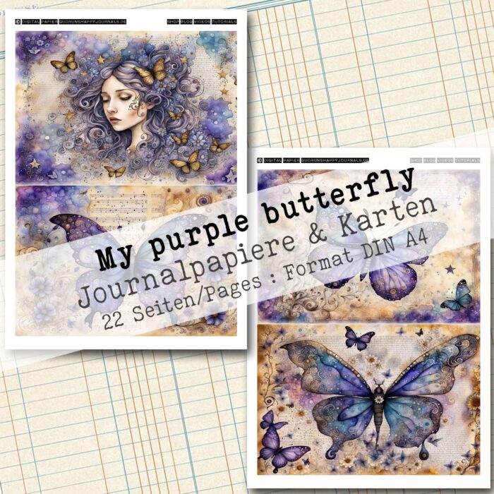 My purple butterfly, Journalpapiere & Karten, 22 Seiten [Digital] – Bild 10
