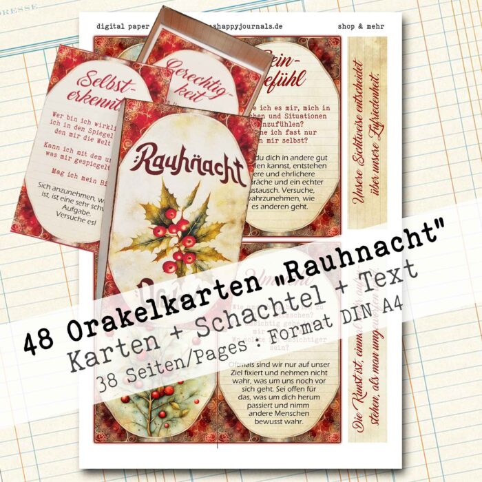 Orakelkarten "Rauhnacht", Bastelset, 38 Seiten [Digital] – Bild 5