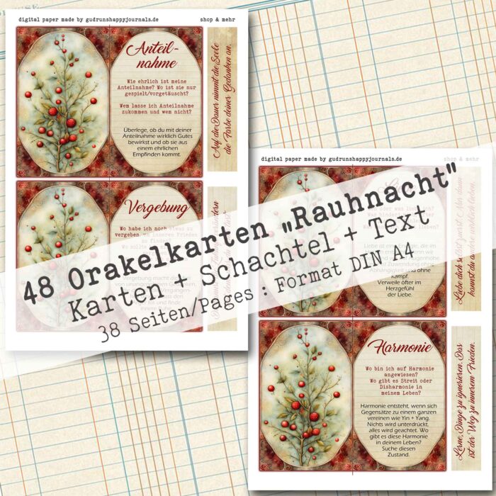 Orakelkarten "Rauhnacht", Bastelset, 38 Seiten [Digital] – Bild 4