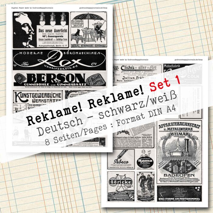 Reklame! Reklame! Set 1, Collage + Fussy Cut, 8 Seiten [Digital] – Bild 6