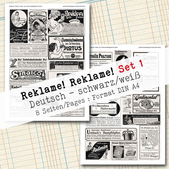 Reklame! Reklame! Set 1, Collage + Fussy Cut, 8 Seiten [Digital] – Bild 5