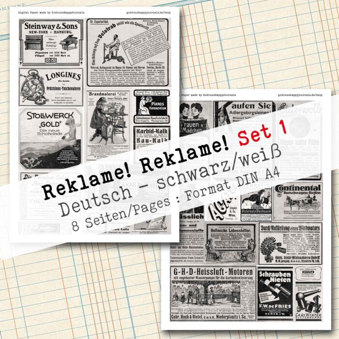 Reklame! Reklame! Set 1, Collage + Fussy Cut, 8 Seiten [Digital] – Bild 3