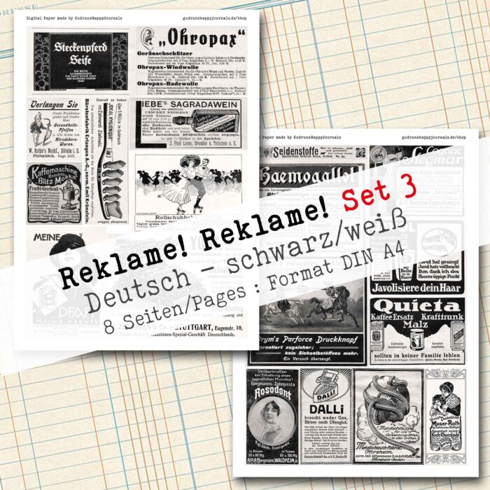 Reklame! Reklame! Set 3, Collage + Fussy Cut, 8 Seiten [Digital] – Bild 3
