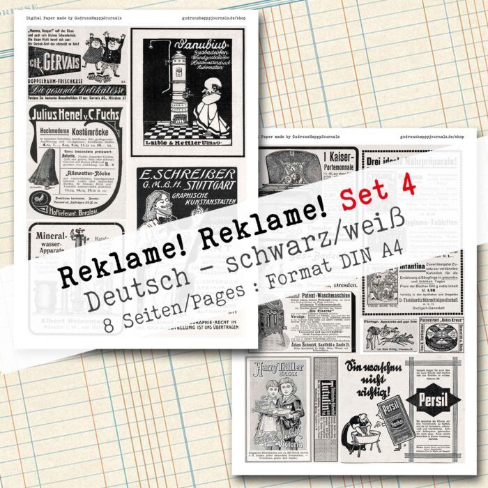 Reklame! Reklame! Set 4, Collage + Fussy Cut, 8 Seiten [Digital] – Bild 3