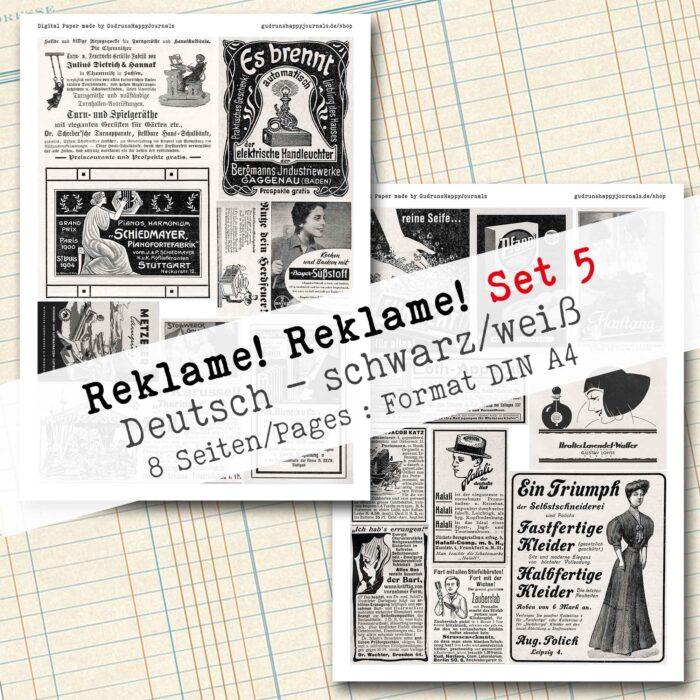 Reklame! Reklame! Set 5, Collage + Fussy Cut, 8 Seiten [Digital] – Bild 3