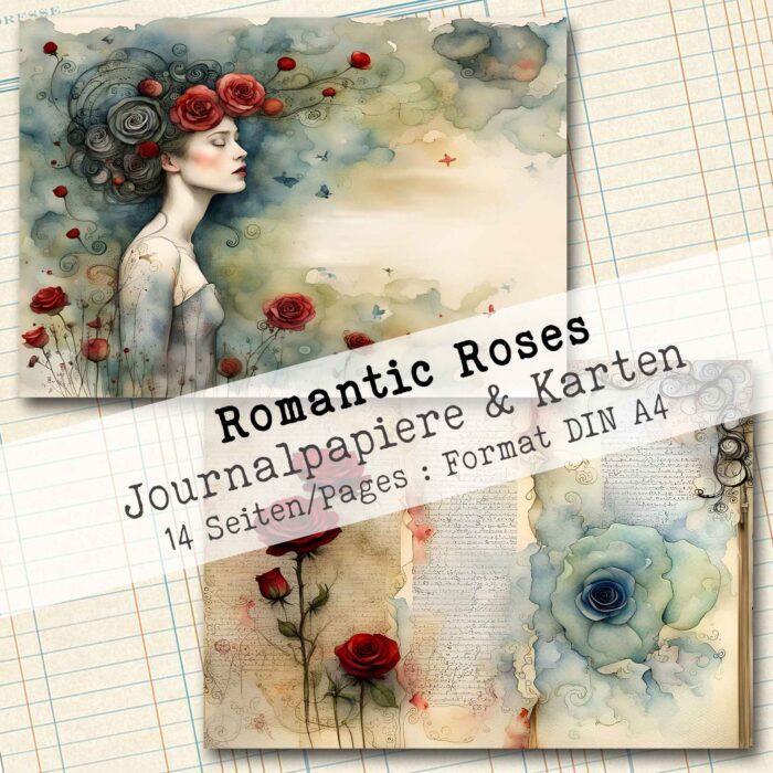 Romantic Roses, Journalpapiere & Karten, 14 Seiten [Digital] – Bild 8