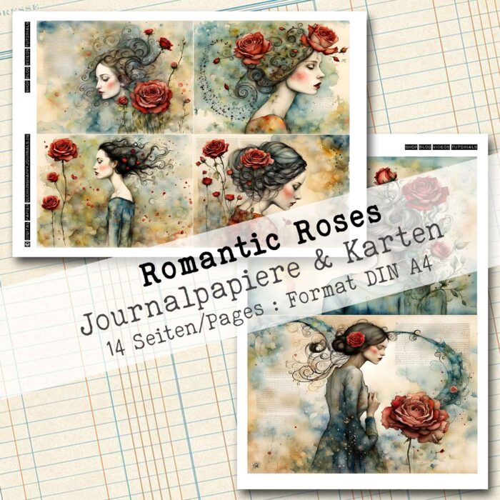 Romantic Roses, Journalpapiere & Karten, 14 Seiten [Digital] – Bild 9