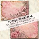 Vintage Rosentraum, Journal- & Collagepapier, 10 Seiten [Digital] – Bild 5