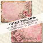 Vintage Rosentraum, Journal- & Collagepapier, 10 Seiten [Digital] – Bild 4