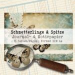 Schmetterlinge & Spitzen, Motivpapier, 16 Seiten [Digital] – Bild 2
