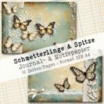 Schmetterlinge & Spitzen, Motivpapier, 16 Seiten [Digital] – Bild 9