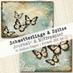 Schmetterlinge & Spitzen, Motivpapier, 16 Seiten [Digital] – Bild 7