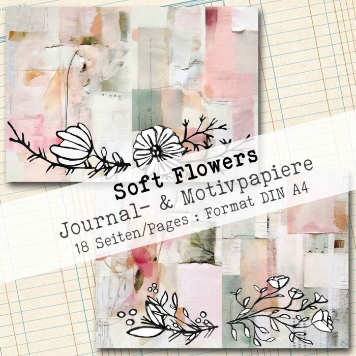 Soft Flowers, Journal- & Motivpapiere, 18 Seiten [Digital] – Bild 4