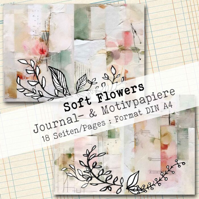 Soft Flowers, Journal- & Motivpapiere, 18 Seiten [Digital] – Bild 5