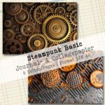 Steampunk Basic, Journal- & Collagepapier, 8 Seiten [Digital] – Bild 3