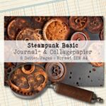 Steampunk Basic, Journal- & Collagepapier, 8 Seiten [Digital] – Bild 2