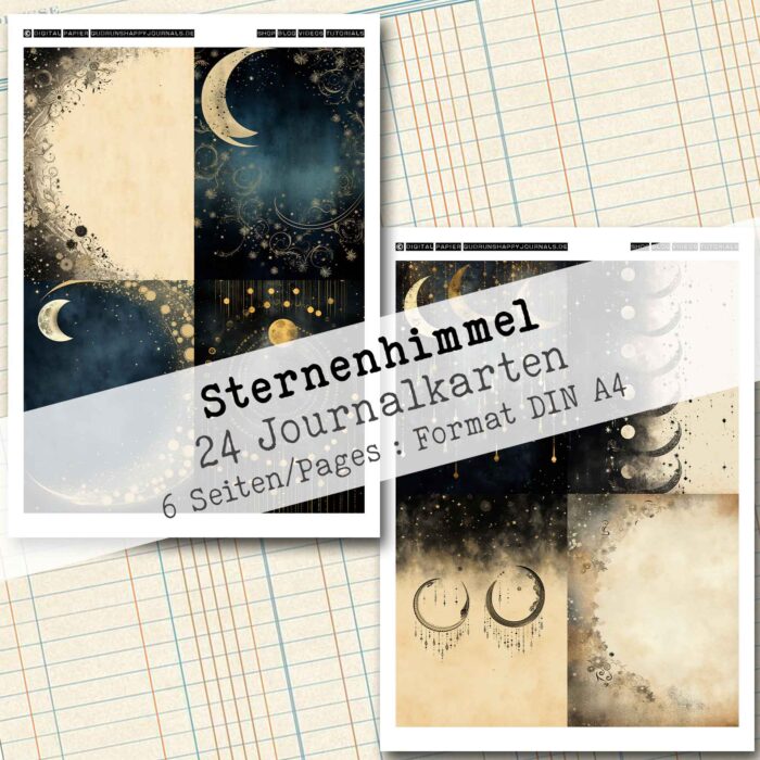 Sternenhimmel, Journal Karten, 6 Seiten [Digital] – Bild 5