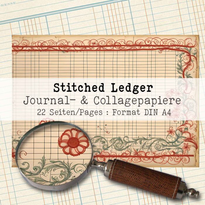 Stitched Ledger, Journal- & Motivpapier, 22 Seiten [Digital] – Bild 2