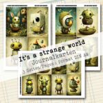 Strange World, Journal Karten, 3 Seiten [Digital]