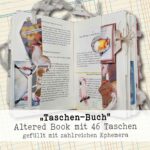 Das “Taschen-Buch”, Altered Book mit 46 gefüllten Taschen – Bild 2