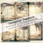 Tusneldas Tagebuch, Journal- & Collagepapier, 24 Seiten [Digital] – Bild 4