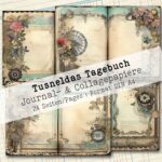 Tusneldas Tagebuch, Journal- & Collagepapier, 24 Seiten [Digital] – Bild 3