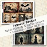 Vampire Dreams - Dekoration, Journal- & Motivpapiere, 5 Seiten [Digital] – Bild 4