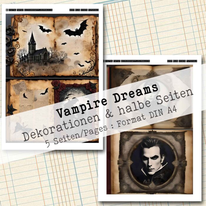 Vampire Dreams - Dekoration, Journal- & Motivpapiere, 5 Seiten [Digital] – Bild 3