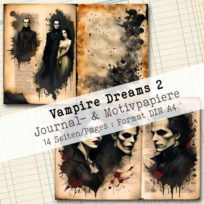 Vampire Dreams - Vampire, Journal- & Motivpapiere, 14 Seiten [Digital] – Bild 9