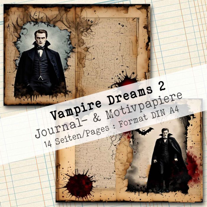Vampire Dreams - Vampire, Journal- & Motivpapiere, 14 Seiten [Digital] – Bild 5