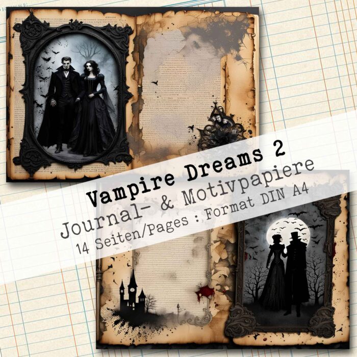 Vampire Dreams - Vampire, Journal- & Motivpapiere, 14 Seiten [Digital] – Bild 3