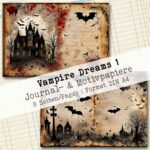 Vampire Dreams - Burg + Friedhof, Journal- & Motivpapiere, 8 Seiten [Digital] – Bild 5
