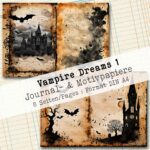 Vampire Dreams - Burg + Friedhof, Journal- & Motivpapiere, 8 Seiten [Digital] – Bild 3