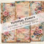 Victorian Flowers, Journal- & Motivpapier, 22 Seiten [Digital] – Bild 6