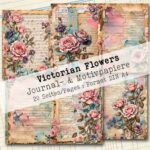 Victorian Flowers, Journal- & Motivpapier, 22 Seiten [Digital] – Bild 5