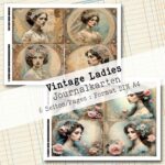 Vintage Ladies, Journalkarten, 6 Seiten [Digital] – Bild 5